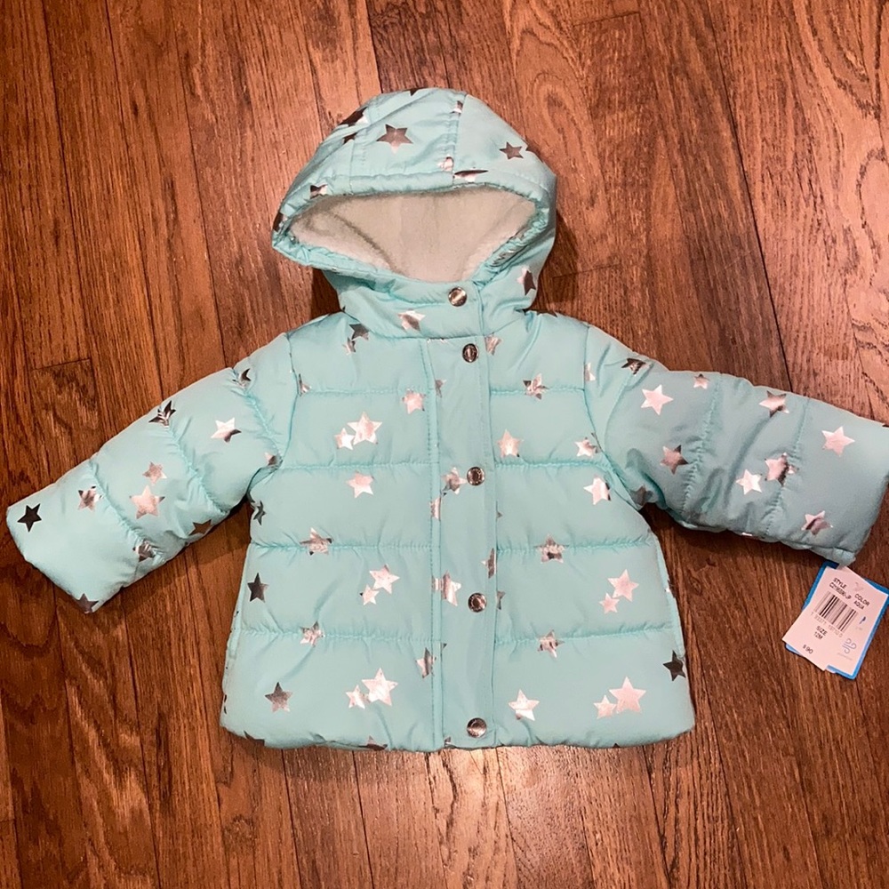 Powder Blue Child’s Puffer Coat